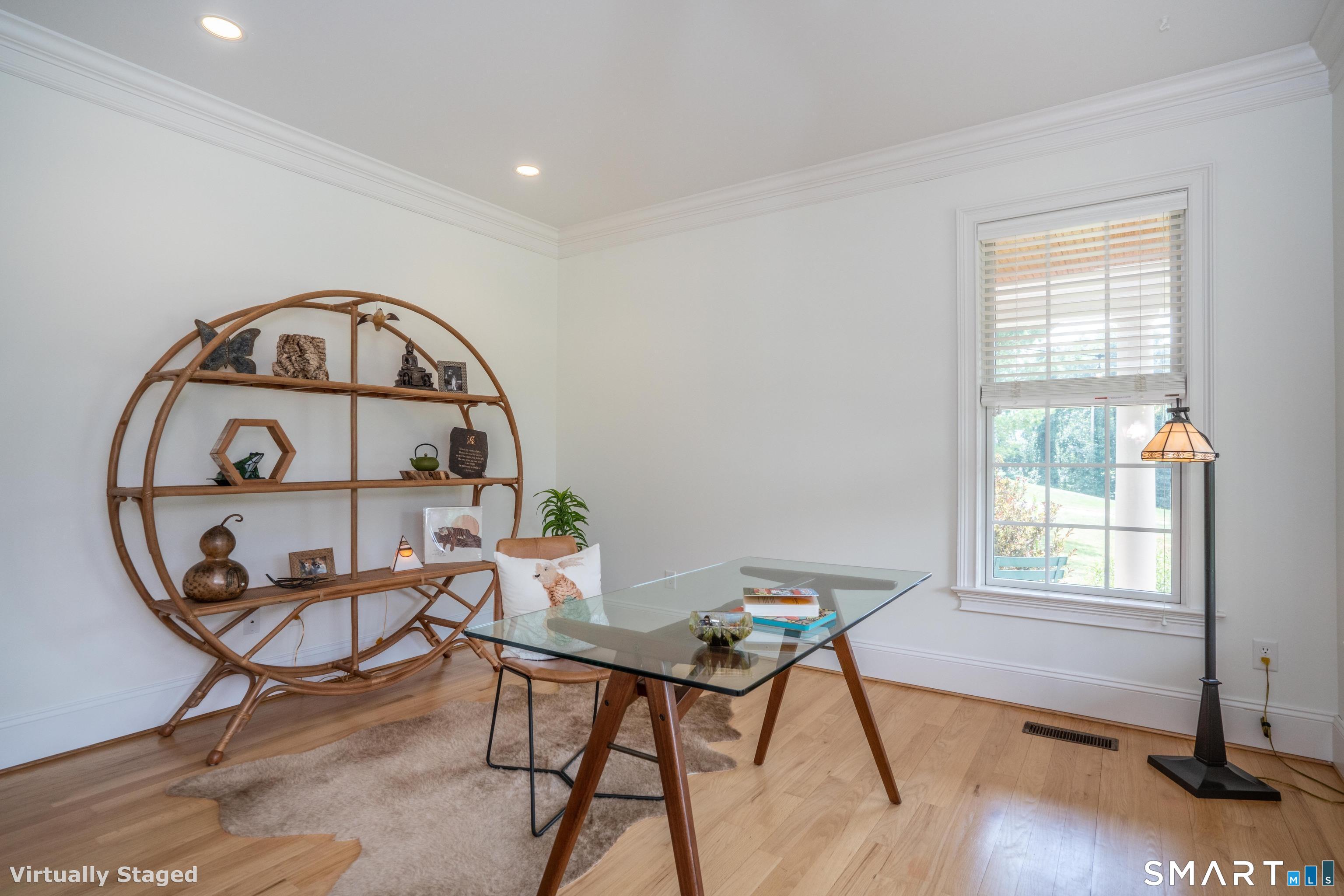 679 Cherry Brook Road Canton, CT 06019 - Photo 44 of 121 a view of a workspace room with furniture wooden floor and a window