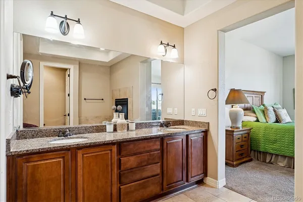 a bathroom with a bathtub and a sink