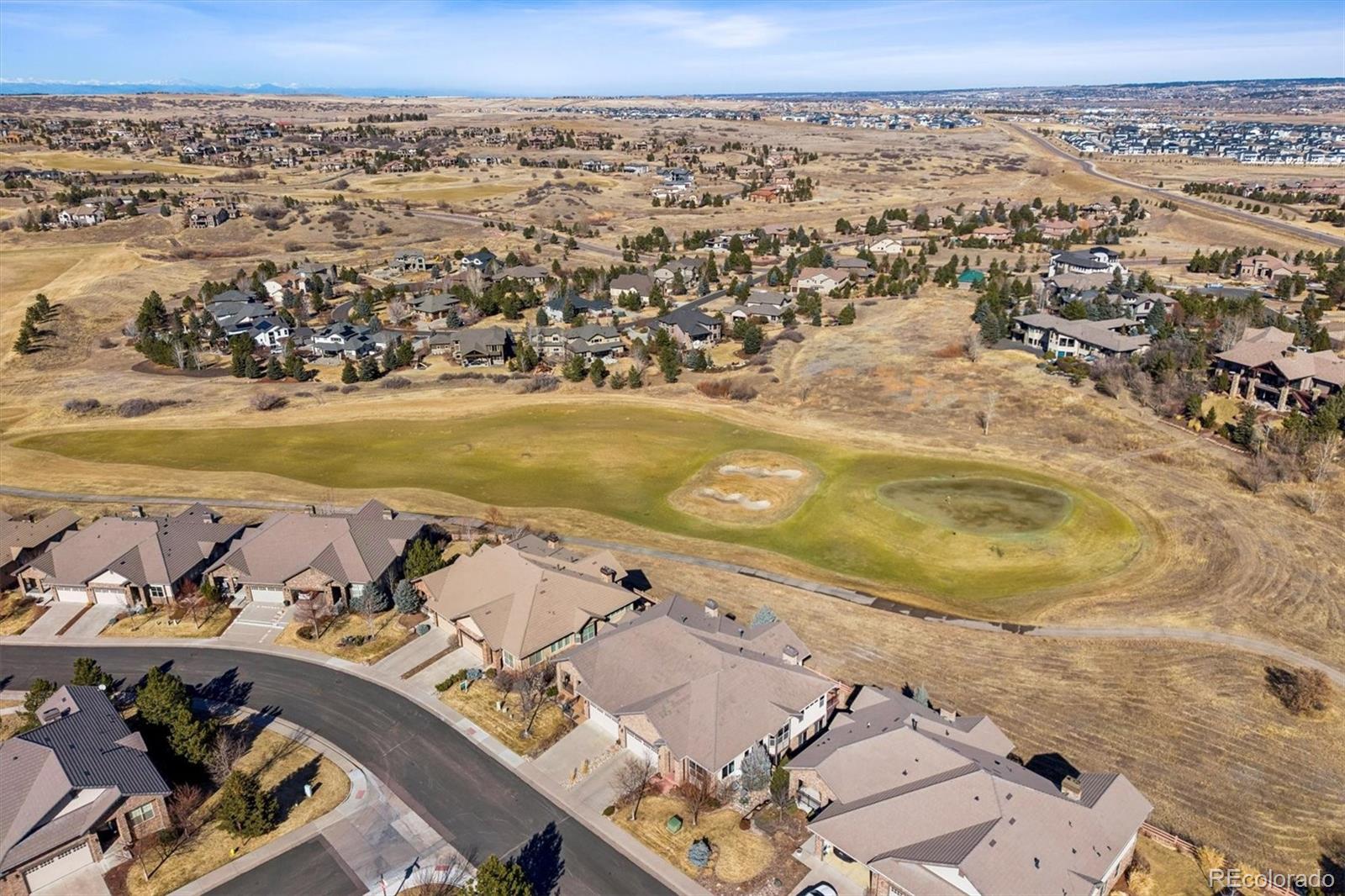 5228 Rialto Drive Parker, CO 80134 - Photo 48 of 50 an aerial view of a house with a ocean view