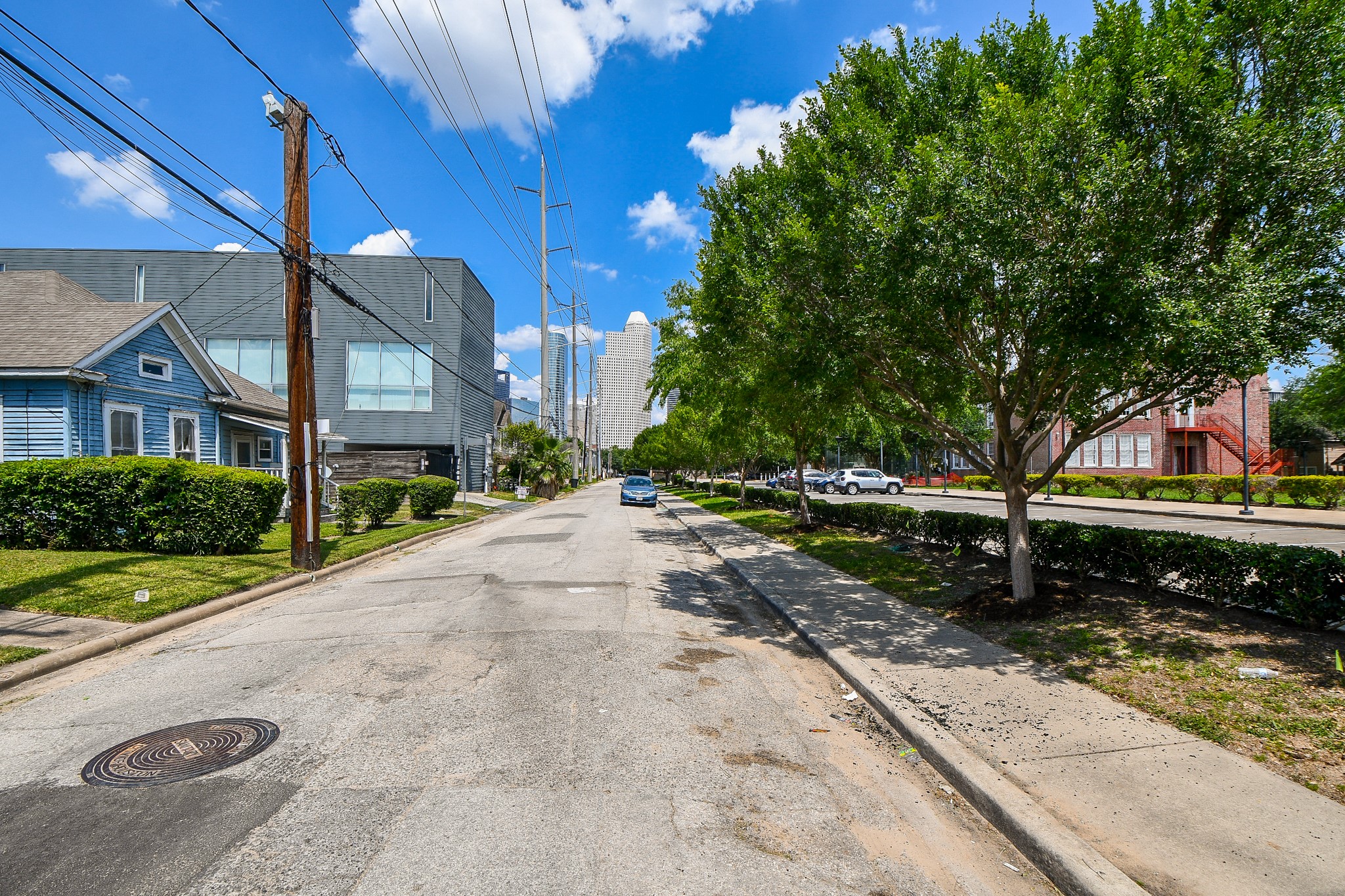 1318 Cleveland Street Houston, TX 77019 - Photo 6 of 7 a front view of a house with a yard