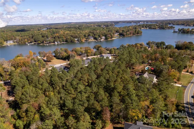 a view of a lake with a mountain in the background and lake view