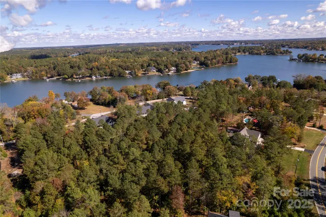 a view of lake and yard