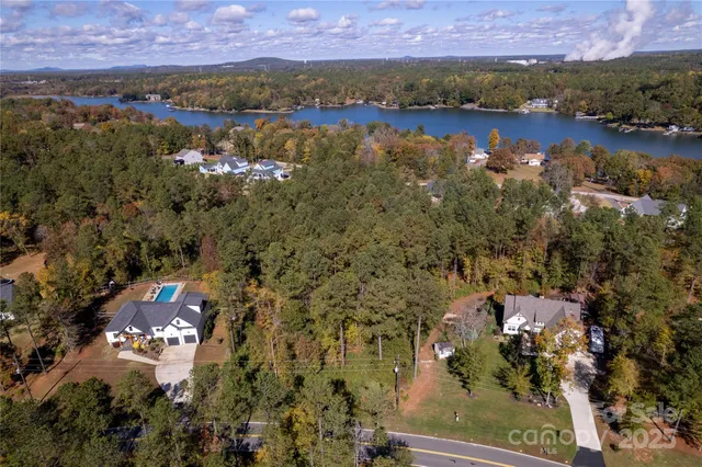 a view of lake and mountain