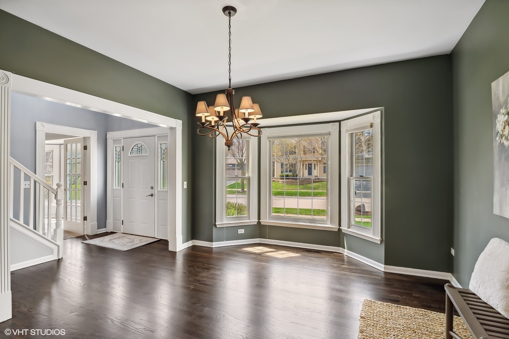 665 Angelo Avenue Gurnee, IL 60031 - Photo 13 of 34 a view of an empty room with wooden floor and a window