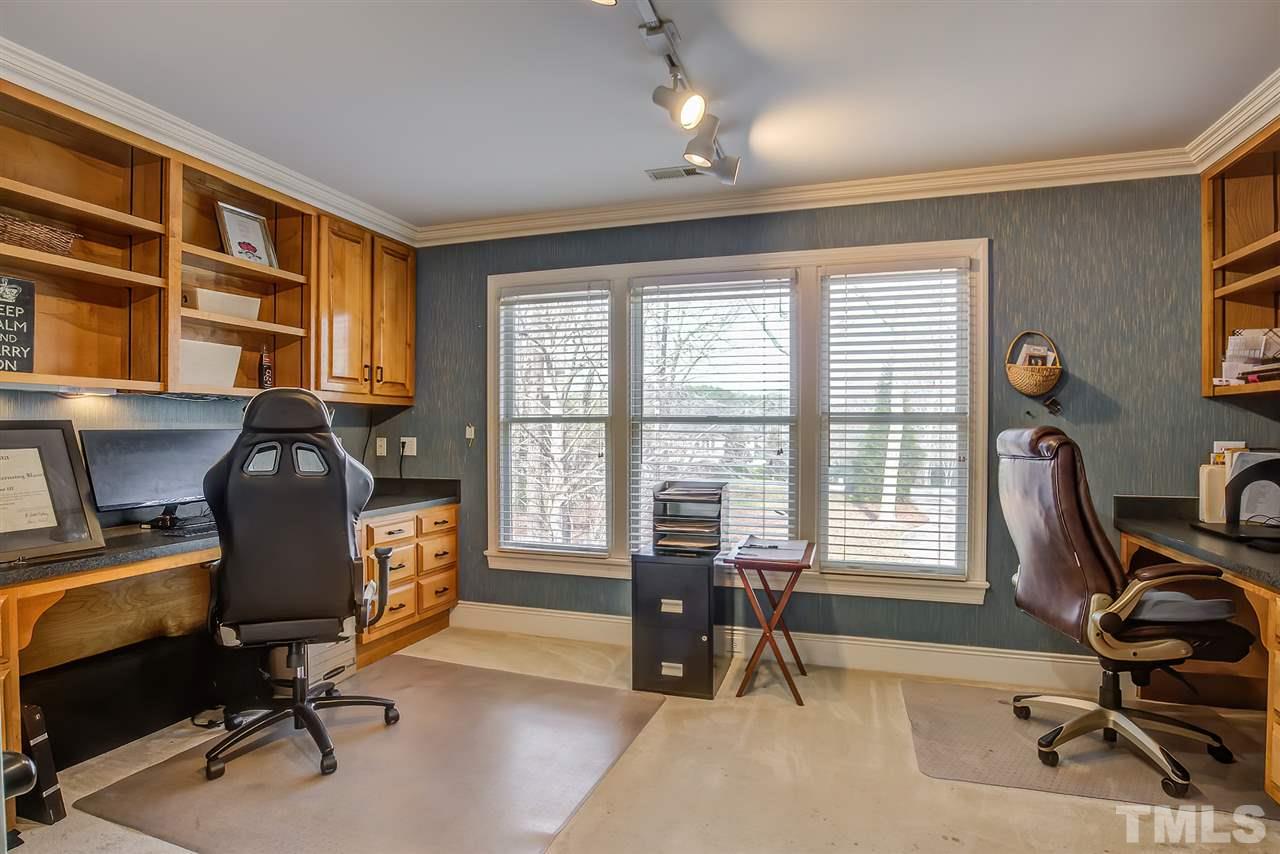 12129 Lockhart Lane Raleigh, NC 27614 - Photo 18 of 30 One of the two offices on the second floor. This one is attached to the master bedroom and has two desks.