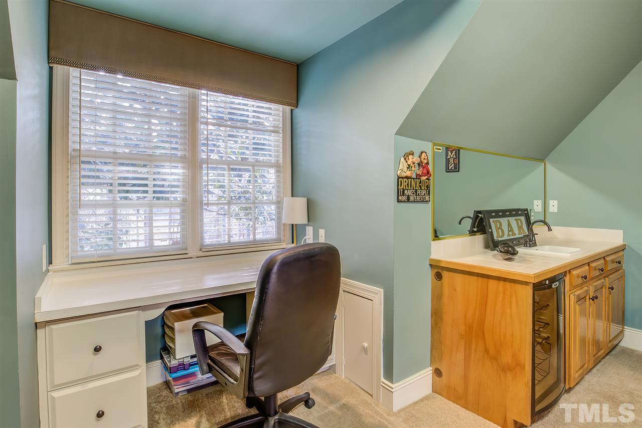 12129 Lockhart Lane Raleigh, NC 27614 - Photo 24 of 30 Wet Bar and Desk in the bonus room