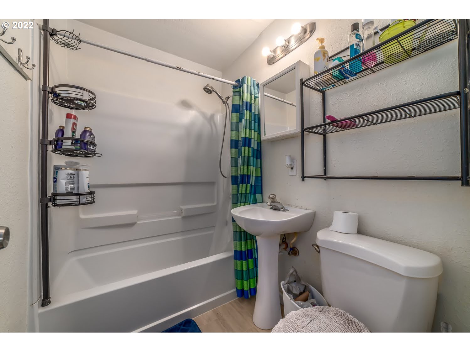 1409 Parker Street Springfield, OR 97477 - Photo 10 of 19 a bathroom with a sink a toilet and shower