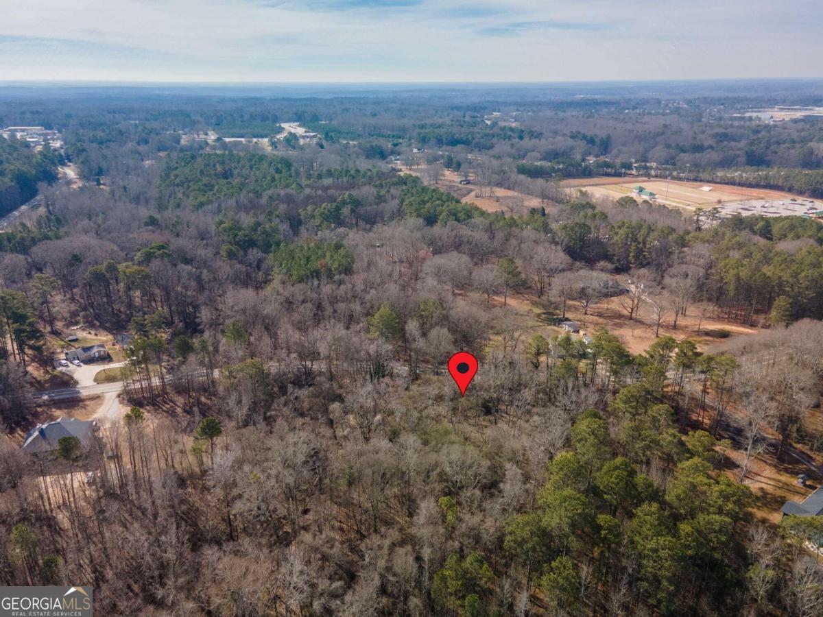 an aerial view of a houses