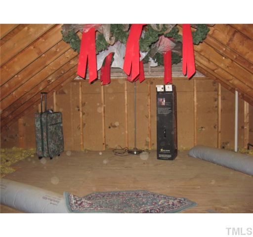 2612 Diamondhitch Trail Raleigh, NC 27615 - Photo 12 of 25 The pull down attic is floored and runs the length of the house and has a tremendous amount of storage room. It could ultimately be refinished to add square footage as well.