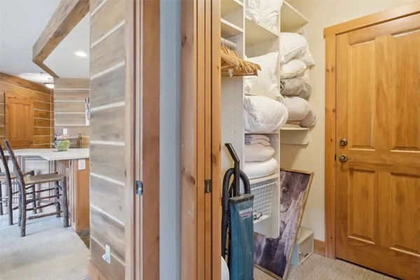 a view of a two chairs in the roof deck