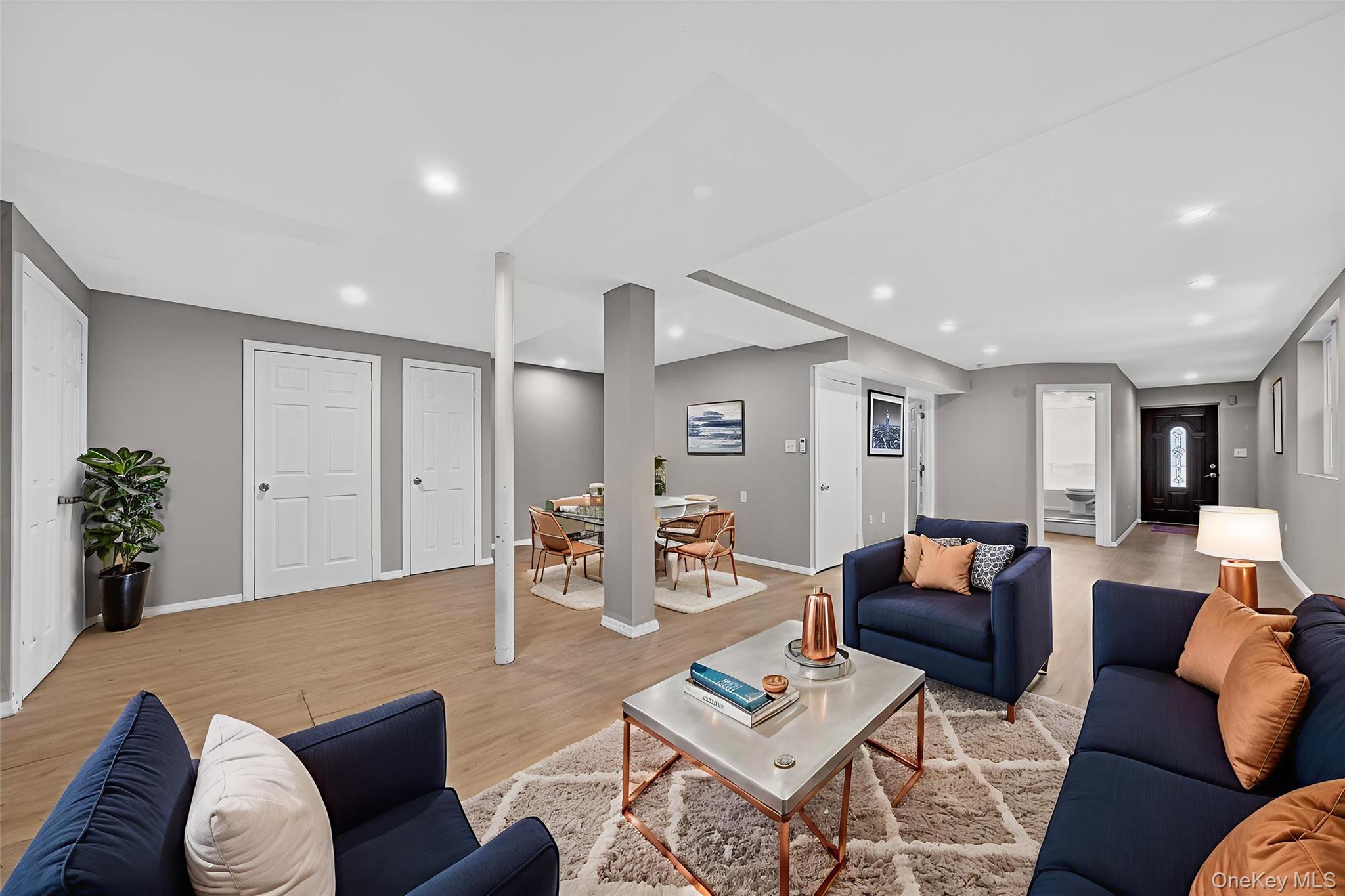 12 3rd Street Milton, NY 12547 - Photo 6 of 34 a living room with furniture potted plant and kitchen view