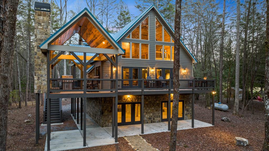 46 Rivers End Way Suches, GA 30572 - Photo 47 of 76 a view of house with a yard and sitting area