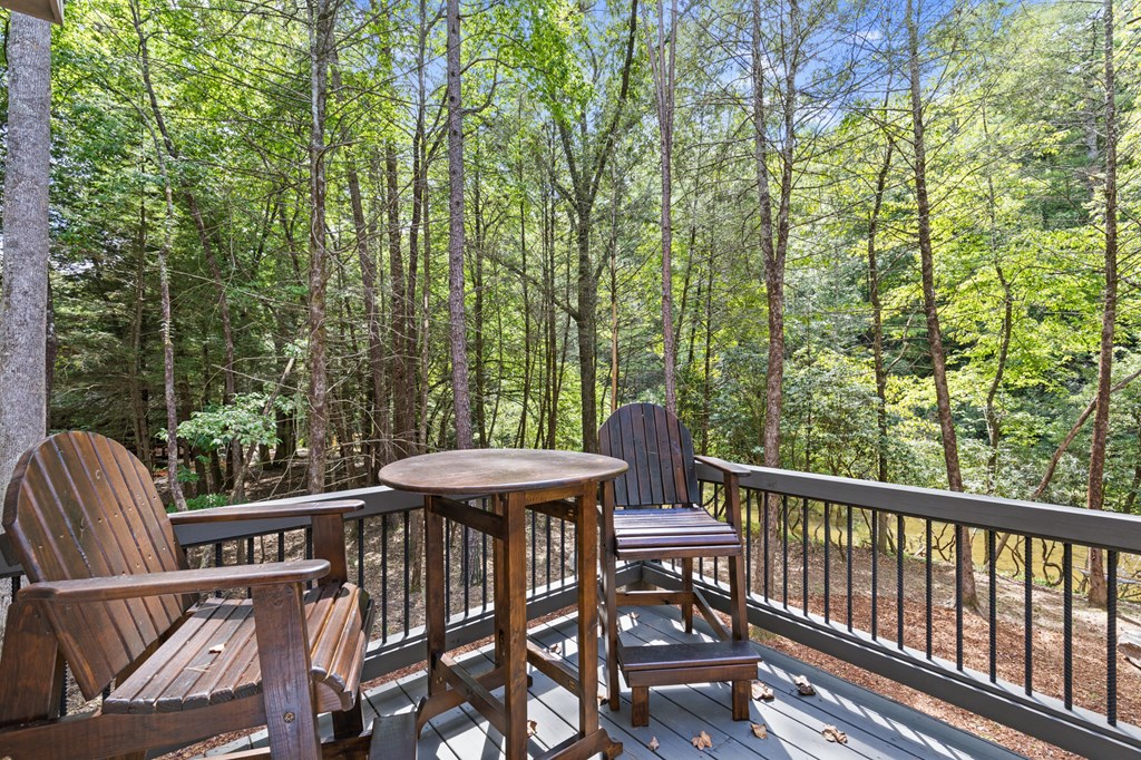 46 Rivers End Way Suches, GA 30572 - Photo 53 of 76 a view of a two chairs in the deck