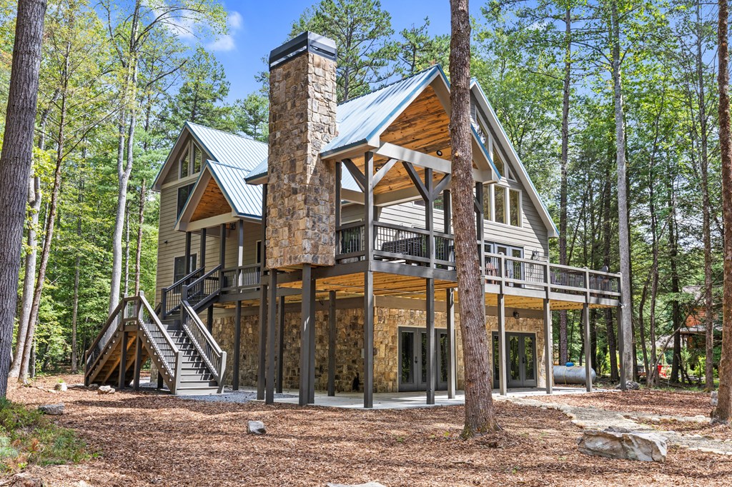 46 Rivers End Way Suches, GA 30572 - Photo 66 of 76 a view of outdoor space and front view of a house