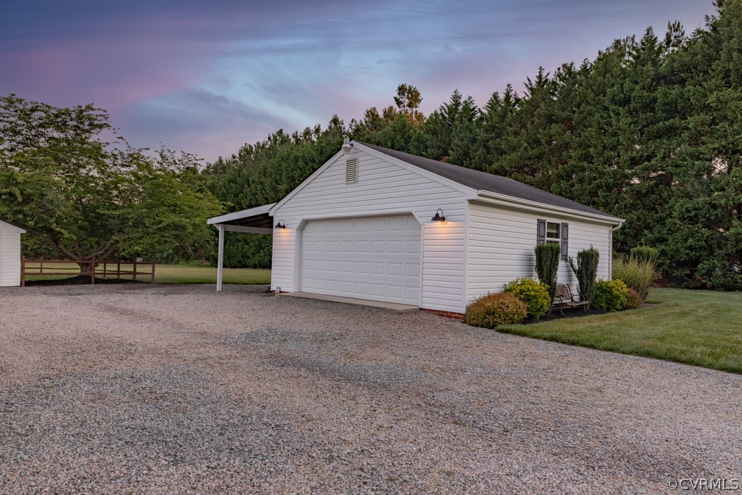 19821 River Road Sutherland, VA 23885 - Photo 33 of 43 oversized detached garage with workshop