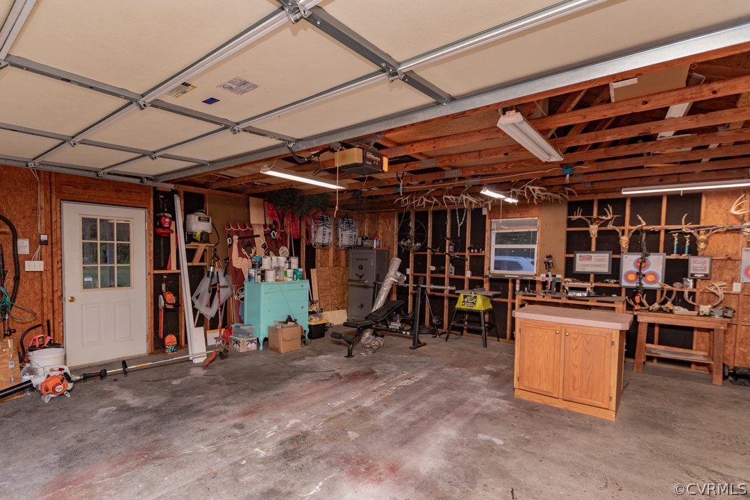 19821 River Road Sutherland, VA 23885 - Photo 34 of 43 interior of the oversized detached garage with wor