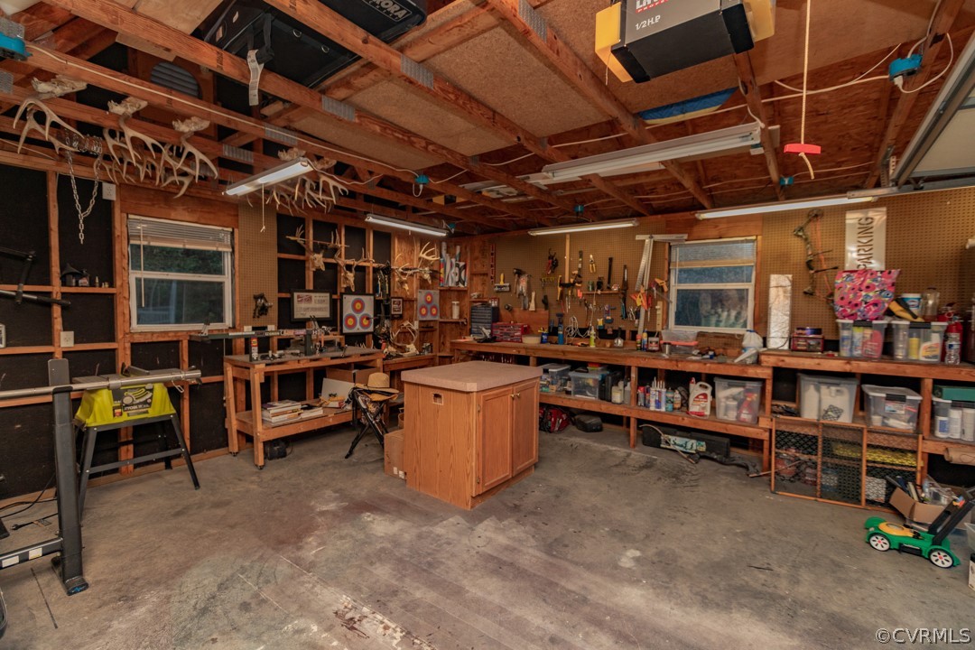 19821 River Road Sutherland, VA 23885 - Photo 35 of 43 interior of the oversized detached garage with wor