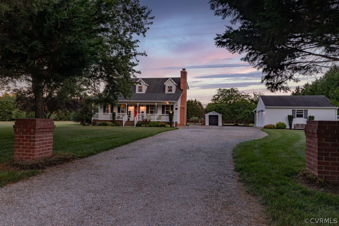 19821 River Road Sutherland, VA 23885 - Photo 4 of 43 Front elevation evening view