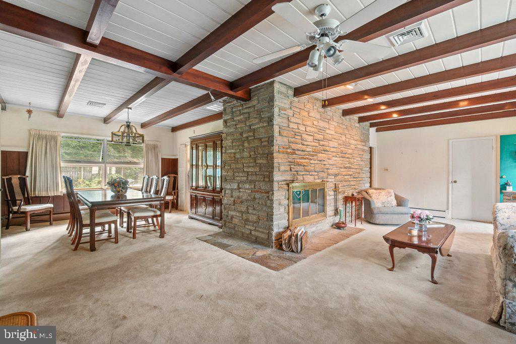 8812 Wolverton Road Baltimore, MD 21234 - Photo 7 of 26 Check out the mahogany beams!!