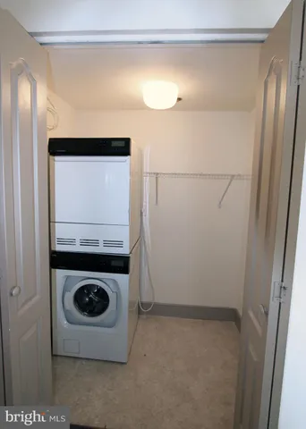 a room with a washer and dryer