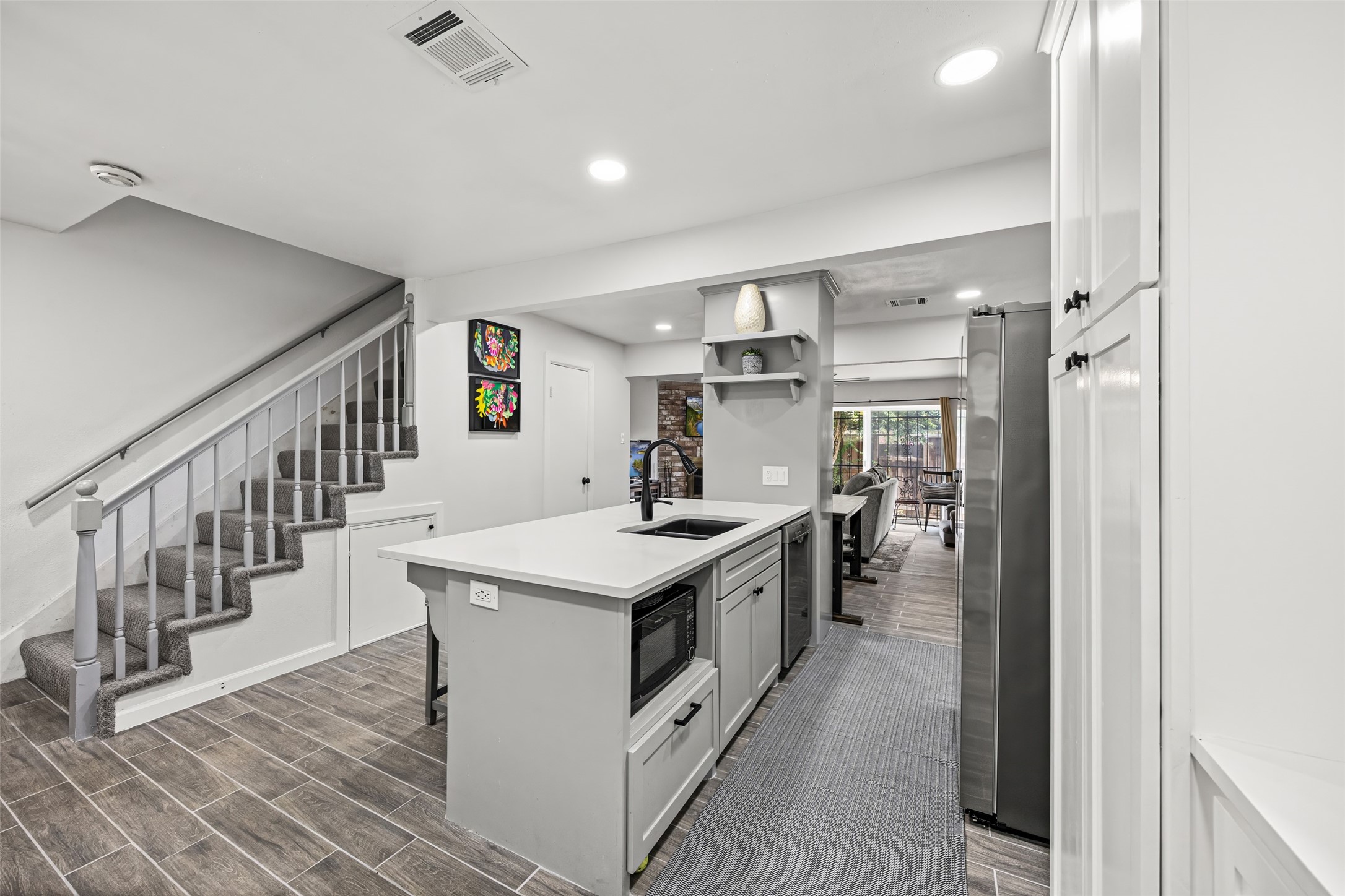 9501 Fondren Road, Unit 9 Houston, TX 77074 - Photo 8 of 29 a kitchen with counter top space and sink