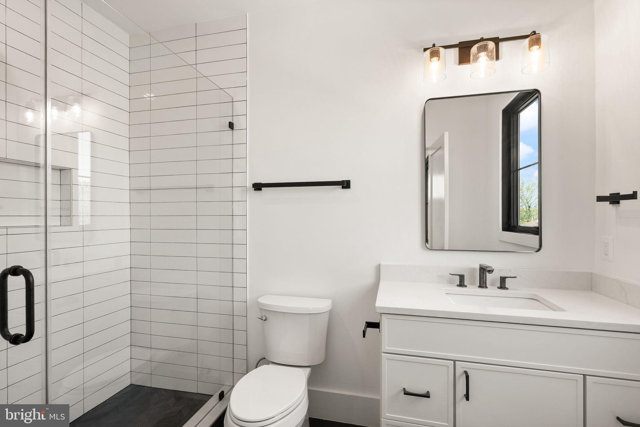 112 Elm Street Southwest Vienna, VA 22180 - Photo 53 of 96 a bathroom with a sink a toilet and shower