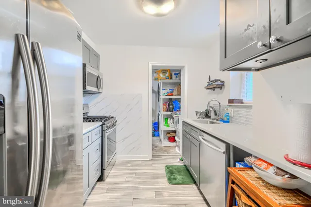 a room with storage and utility