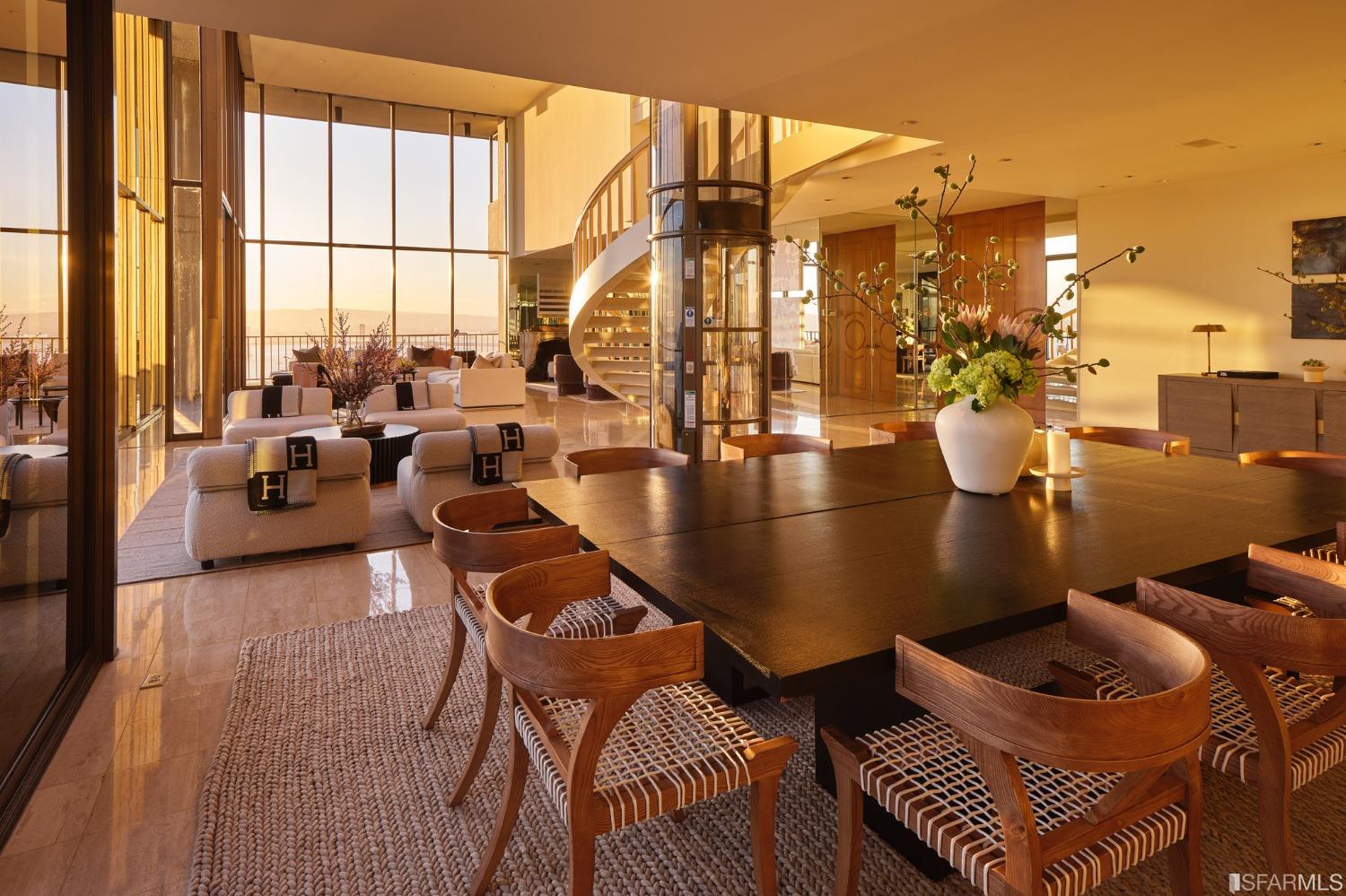 999 Green Street, Unit 3201 San Francisco, CA 94133 - Photo 13 of 28 a living room with furniture and a large window