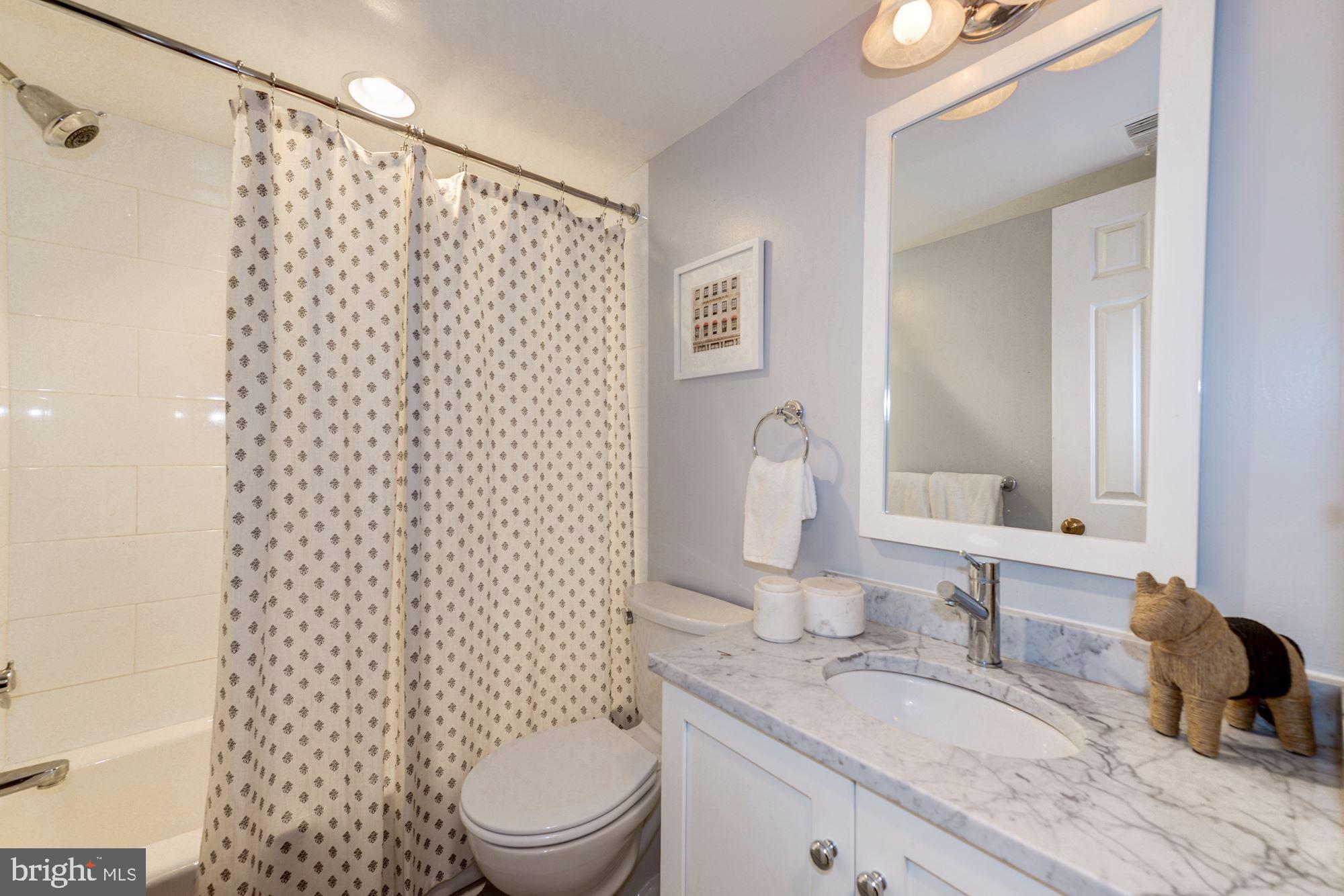 1477 A Street Northeast, Unit 1477 Washington, DC 20002 - Photo 14 of 27 Renovated Bathroom with new marble vanity,