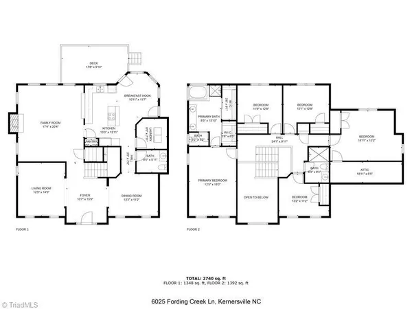 $399,900 | 6025 Fording Creek Lane, Kernersville, NC 27284