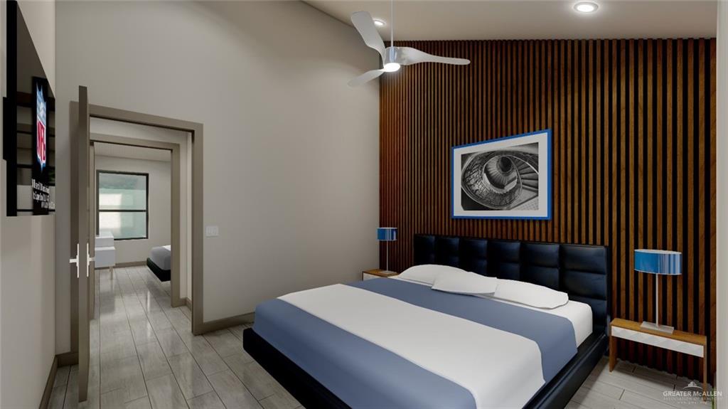 308 Love Drive Edcouch, TX 78538 - Photo 12 of 13 a bedroom with a bed and a painting on the wall