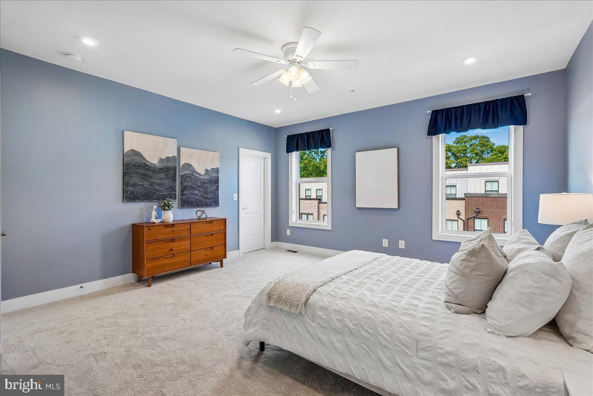 1658 Bandit Loop, Unit 2B Reston, VA 20190 - Photo 16 of 43 Primary bedroom has custom shades.