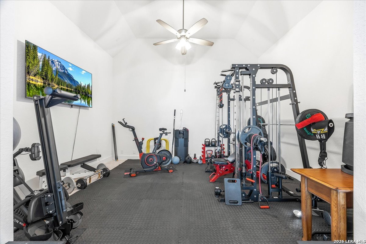 421 Corwin Springs Cibolo, TX 78108 - Photo 33 of 42 a view of a room with gym equipment