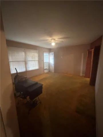 a view of kitchen with wooden floor