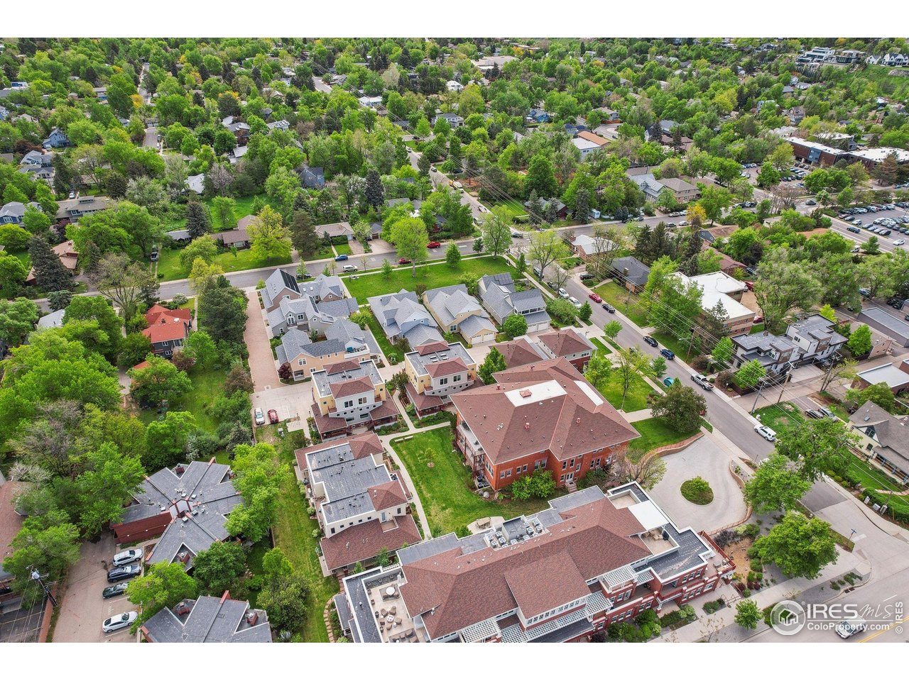 2917 13th Street Boulder, CO 80304 - Photo 34 of 40 an aerial view of residential houses with outdoor space