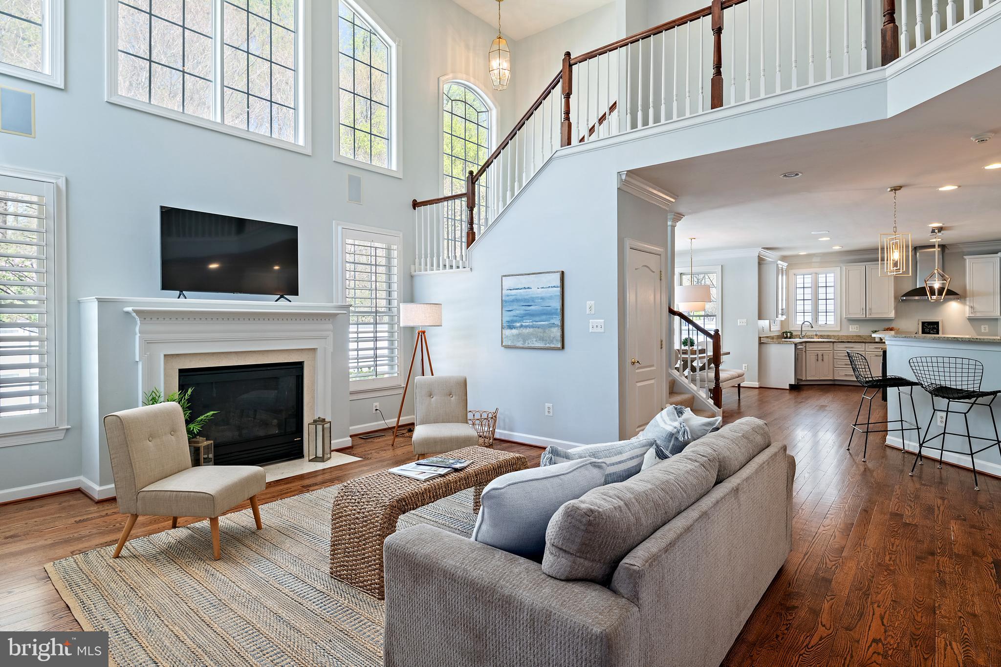 726 Pearson Point Annapolis, MD 21401 - Photo 13 of 86 2 Story Family Room with Fireplace