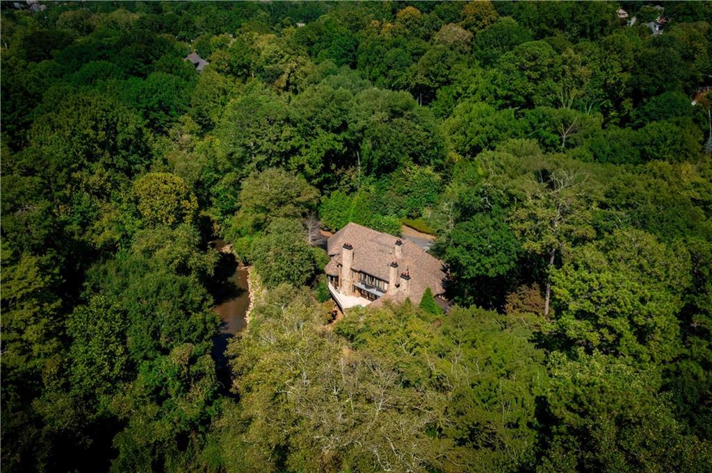 3558 Mill Creek Road Northeast Atlanta, GA 30319 - Photo 85 of 88 an aerial view of a house with a yard