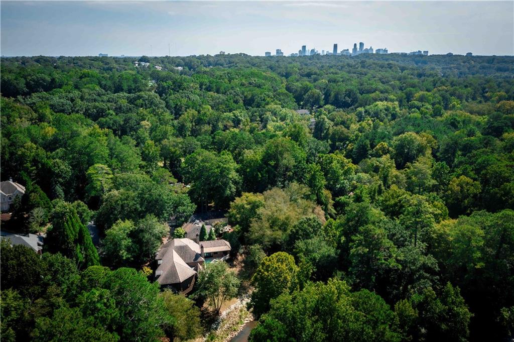 3558 Mill Creek Road Northeast Atlanta, GA 30319 - Photo 88 of 88 an aerial view of a house with outdoor space and garden view