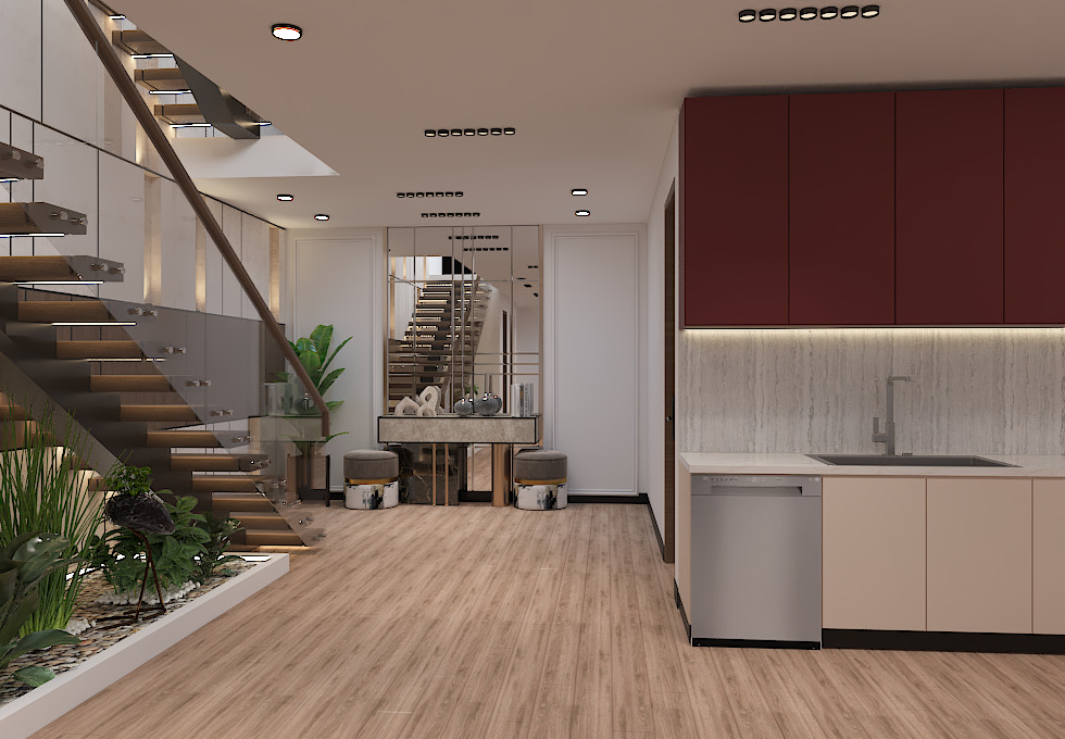 11 South Meyers Road Lombard, IL 60148 - Photo 44 of 50 a view of kitchen and entryway with wooden floor