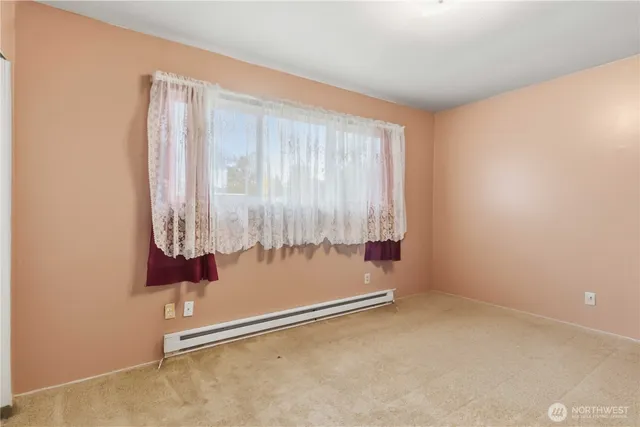 an empty room with window