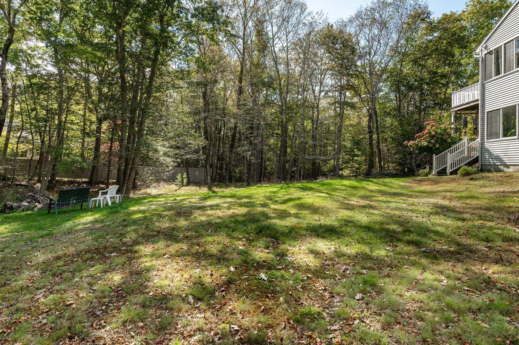 27 Pocahontas Road Kittery, ME 03905 - Photo 7 of 42 Yard with fire pit