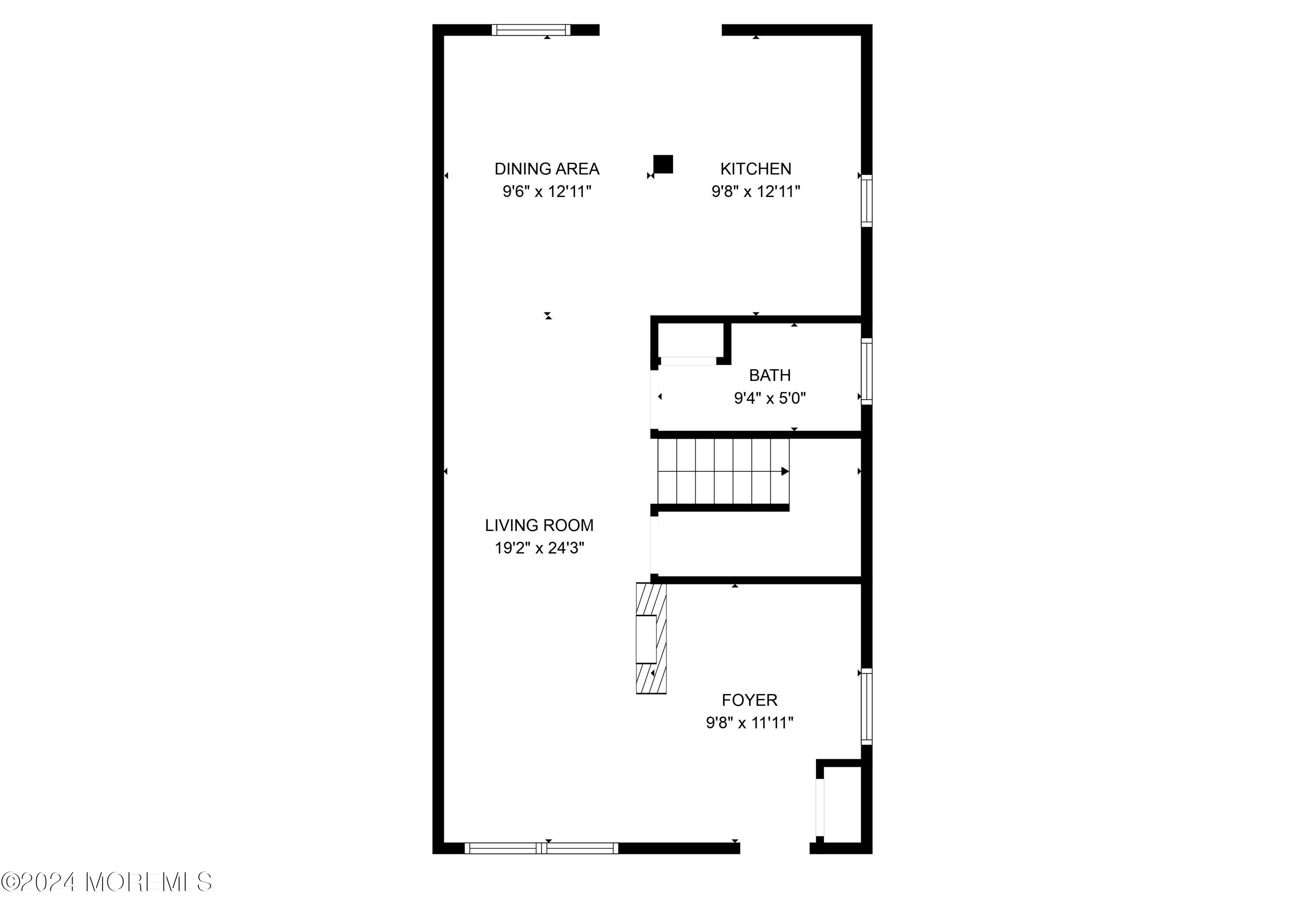59 5th Street Highlands, NJ 07732 - Photo 70 of 72 1st Floor Plan 59 5th St
