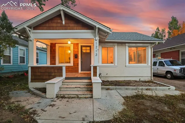 a view of street with sitting area