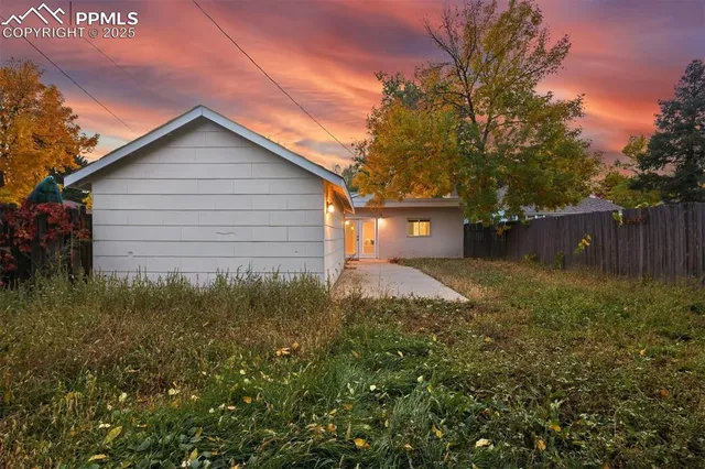 a front view of a house