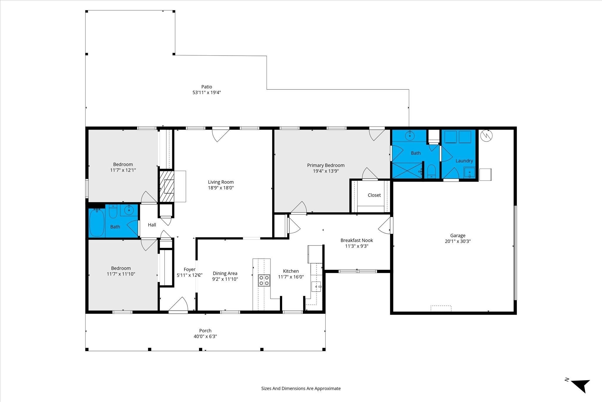 3846 Leslie Road Saraland, AL 36571 - Photo 40 of 40 View of property floor plan