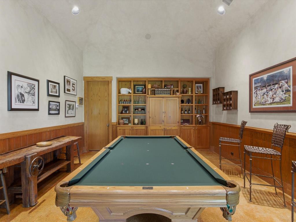 151 Trinity Bluffs Road Aledo, TX 76008 - Photo 17 of 40 a room with furniture pool table and a flat screen tv