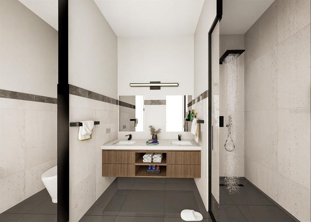 10775 Rodeo Drive, Unit TBD Lakewood Ranch, FL 34202 - Photo 6 of 10 a dining room with stainless steel appliances kitchen island granite countertop a refrigerator and a sink