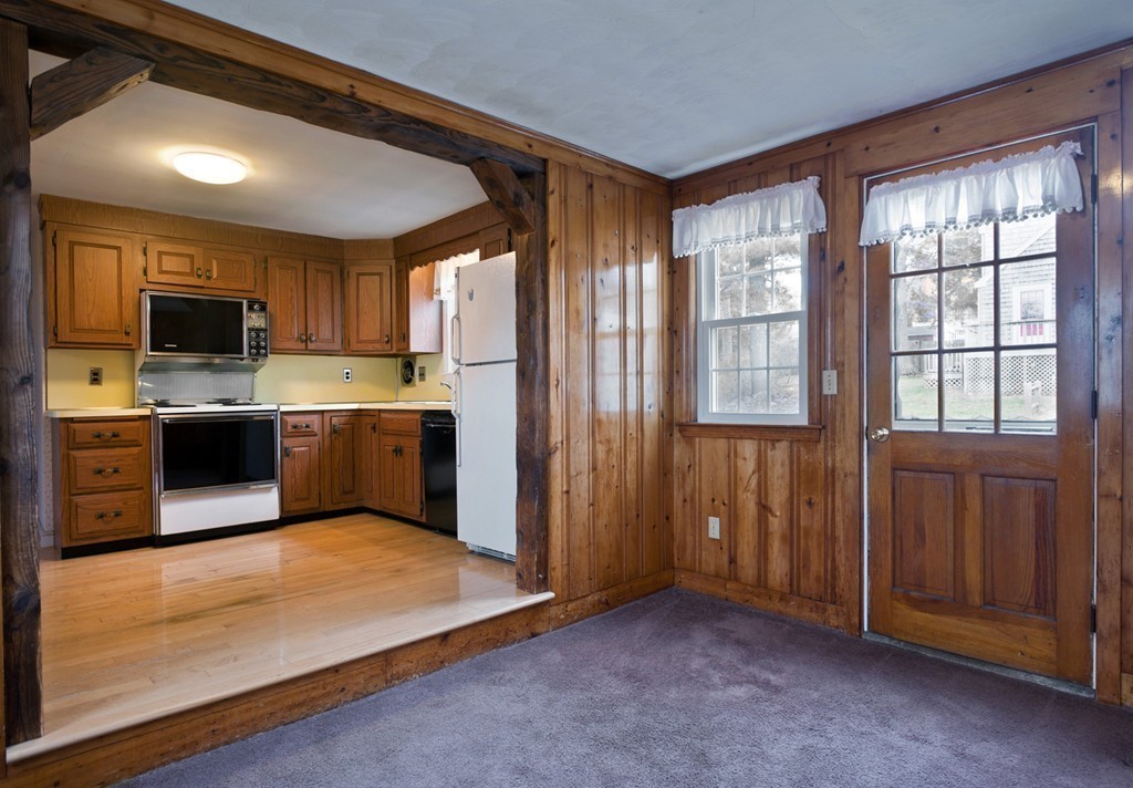 58 Franklin Road Norwell, MA 02061 - Photo 8 of 27 a kitchen with stainless steel appliances granite countertop a refrigerator oven a sink dishwasher and wooden cabinets with wooden floor