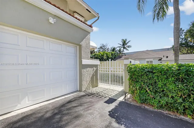 a house view with a garden space
