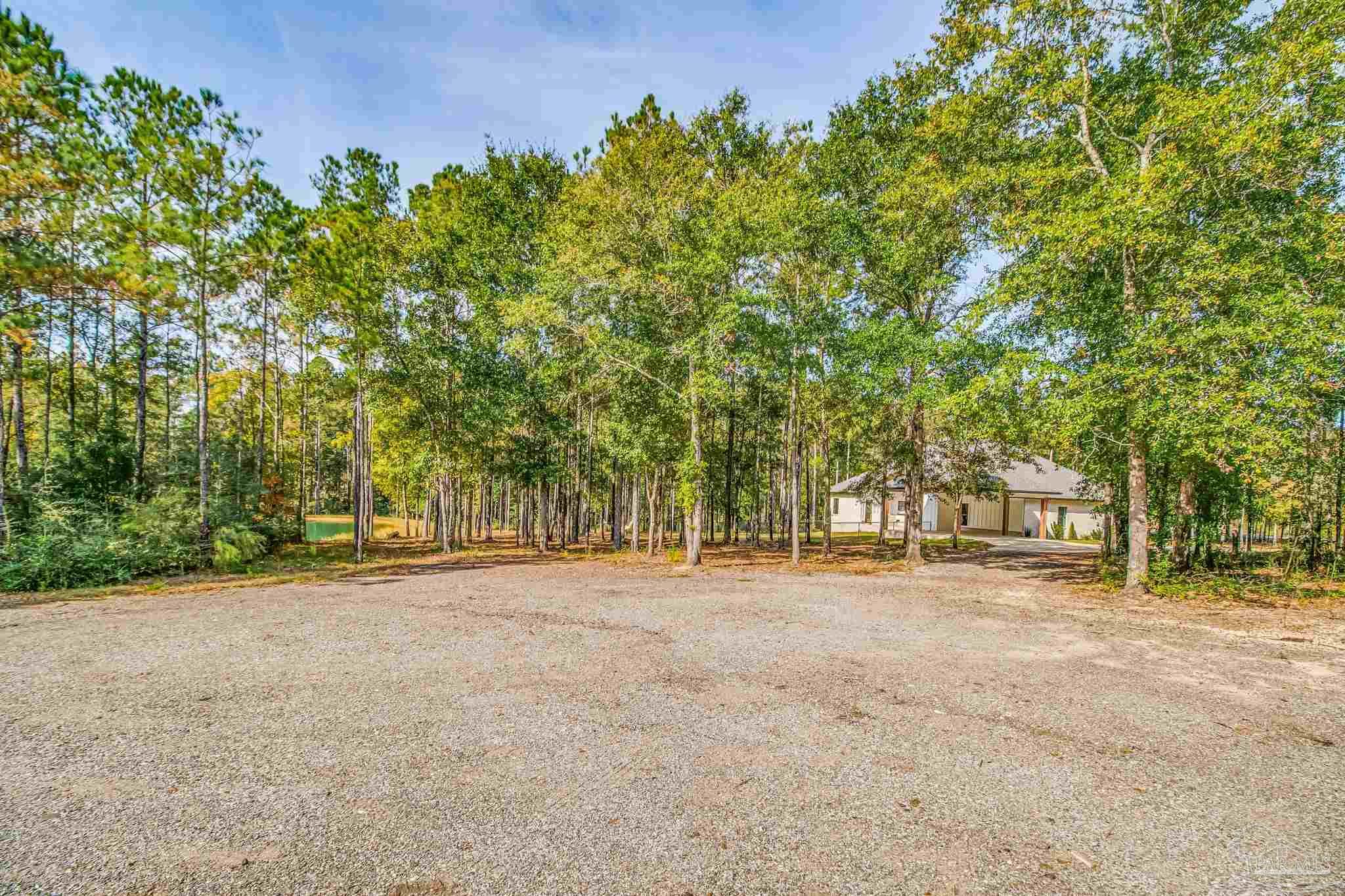 2329 Molino Bridge Road Pace, FL 32571 - Photo 57 of 65 a front view of a house with a yard and trees